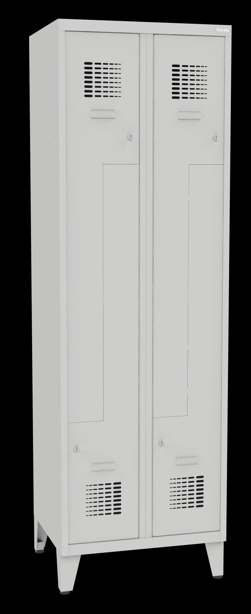 Öltözőszekrény Z/4-300 lábakon álló Z ajtós szekrény