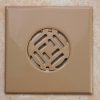 Fürdőszobai fedrács - barna 150x150 mm